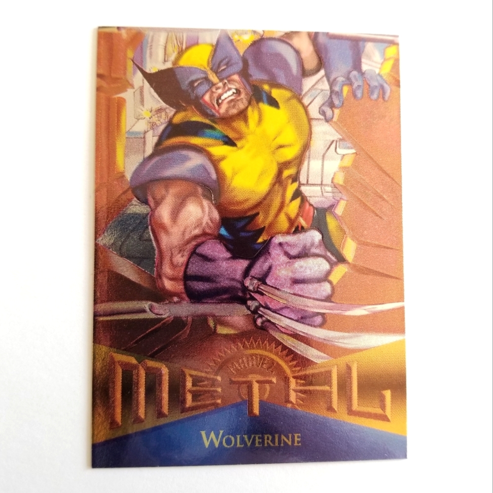 Vintage Marvel Metal trading card from 1995 Wolverine card #125